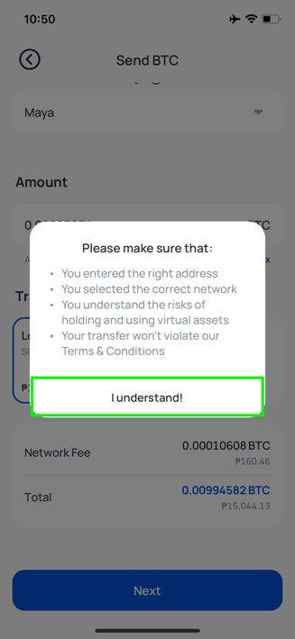 How do I send crypto to Maya using Coins.ph?