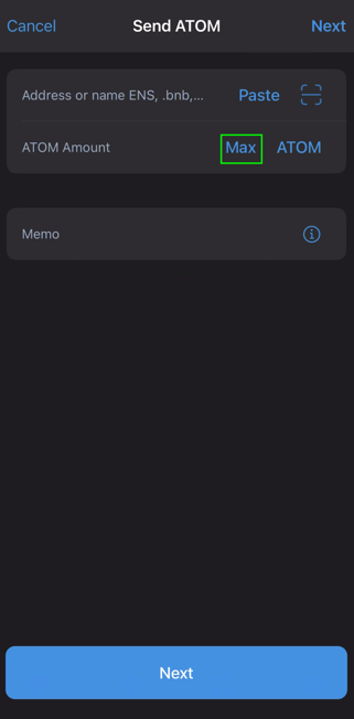 How do I send crypto to Maya using Trust Wallet?